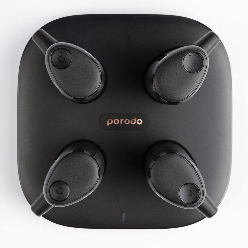 Porodo 5000mAh Lightning& Type-C Power Bank Station 4 in 1 With Charging Base