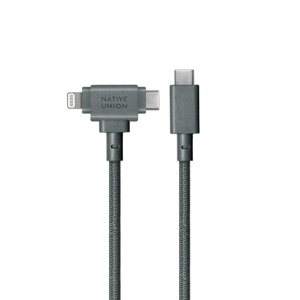 Native Union Belt Cable Duo Type C to C-Lightning 1.8m (Green)