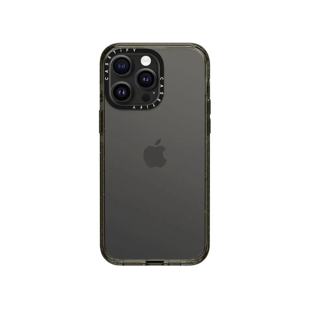 Casetify Impact Case for for iPhone 15 Pro (Clear Black)