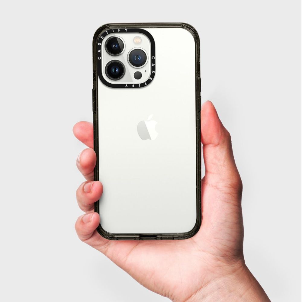 Casetify Impact Case for for iPhone 15 Pro (Clear Black)