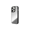 Casetify Magsafe Mirror Case for iPhone 15 Pro Max (Silver w/ Black Bumper)