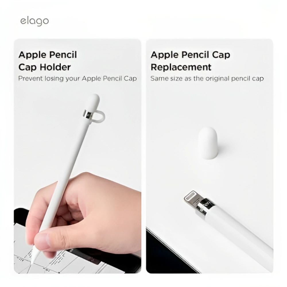 Elago Apple Pencil Protection Set Apple Pencil 1st Gen (White)