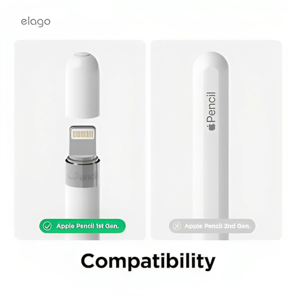 Elago Apple Pencil Protection Set Apple Pencil 1st Gen (White)