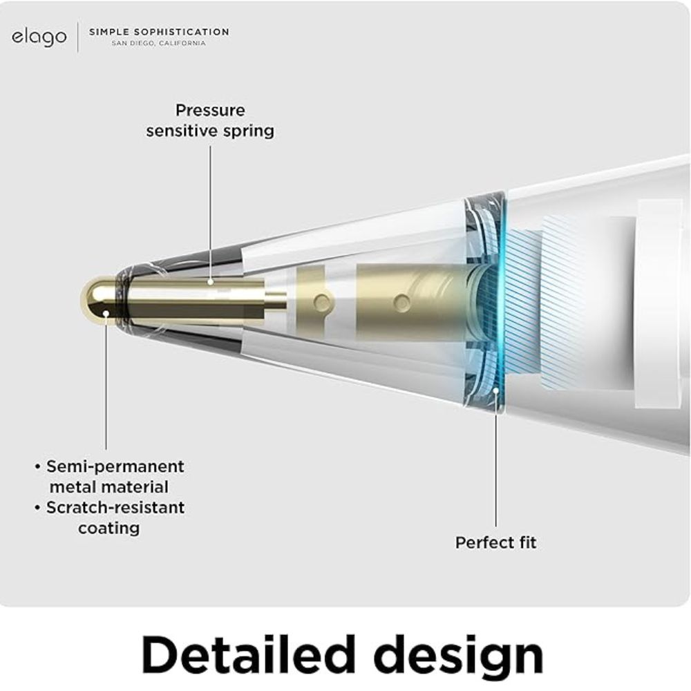 Elago 2Pack Metal Tips Apple Pencil 1st & 2nd Gen