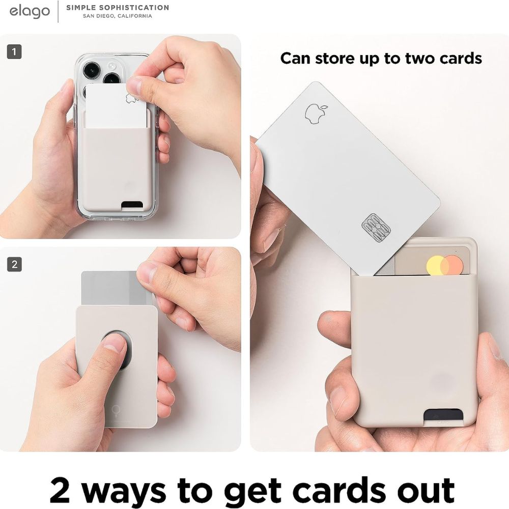 Elago MagSafe Silicone Card Holder (Stone)