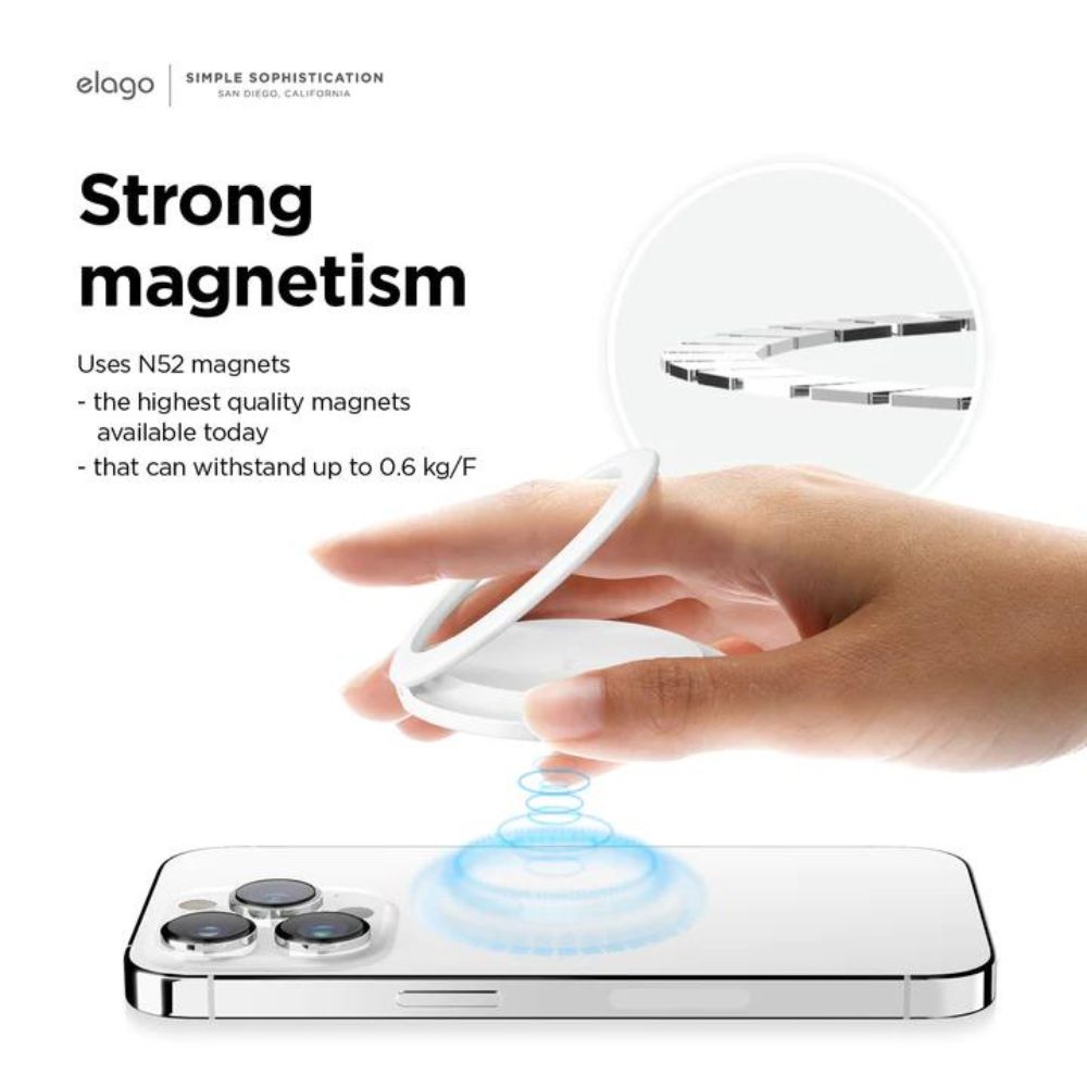 Elago Magsafe Metal Ring Holder (White)