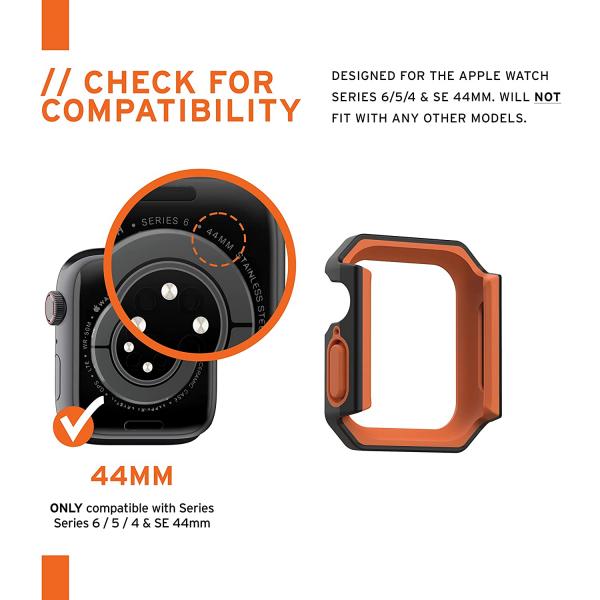 UAG Apple Watch Civilian Case for 44mm (Olive/Orange)