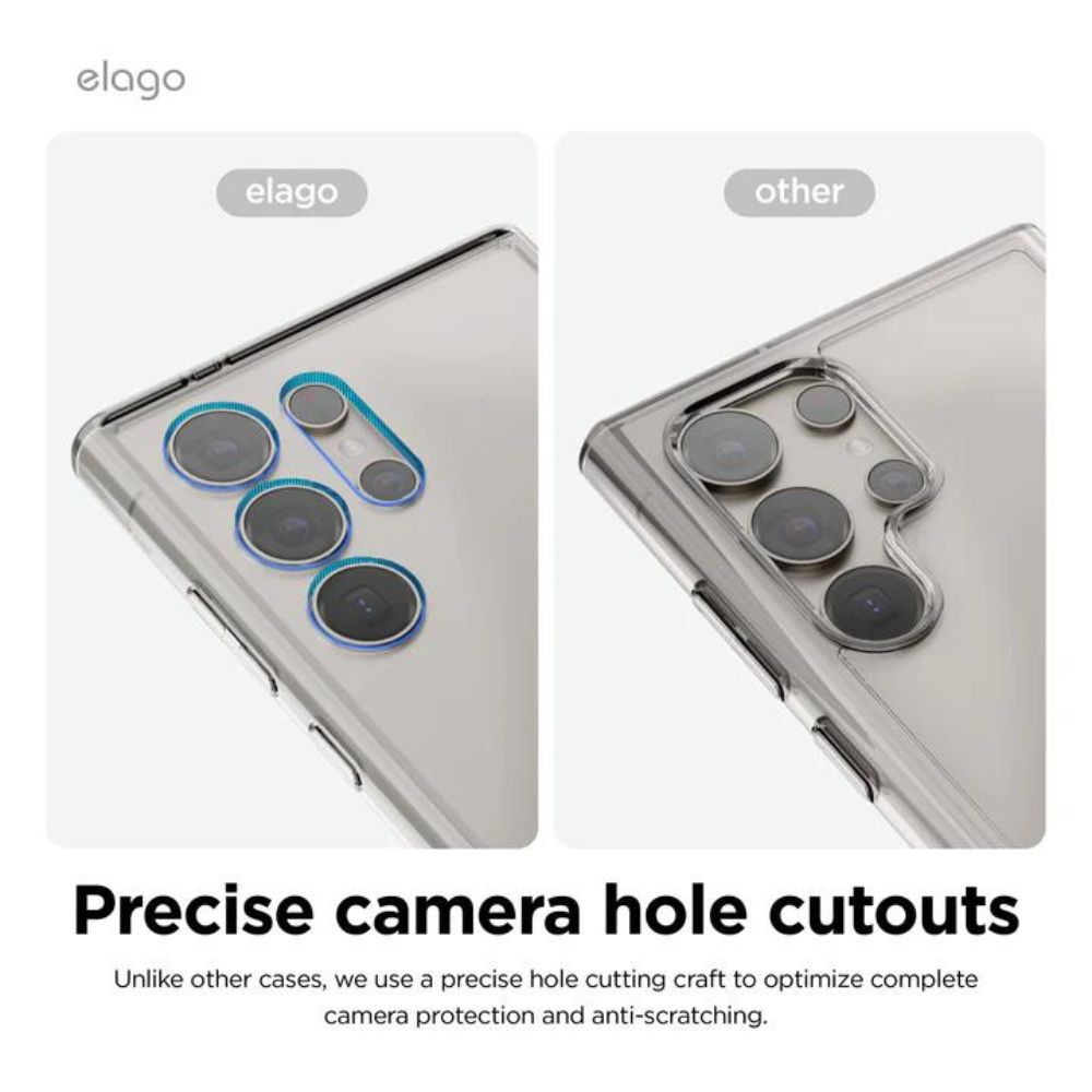 Elago Samsung Galaxy S24 Ultra Hybrid Case (Clear)