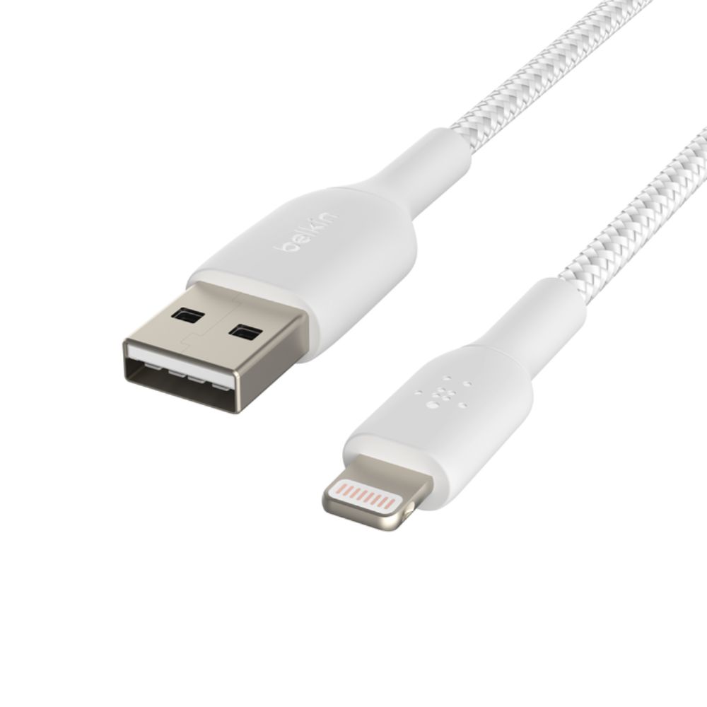 Belkin Premium Braided Cable USB A-Lightning 1M (White)