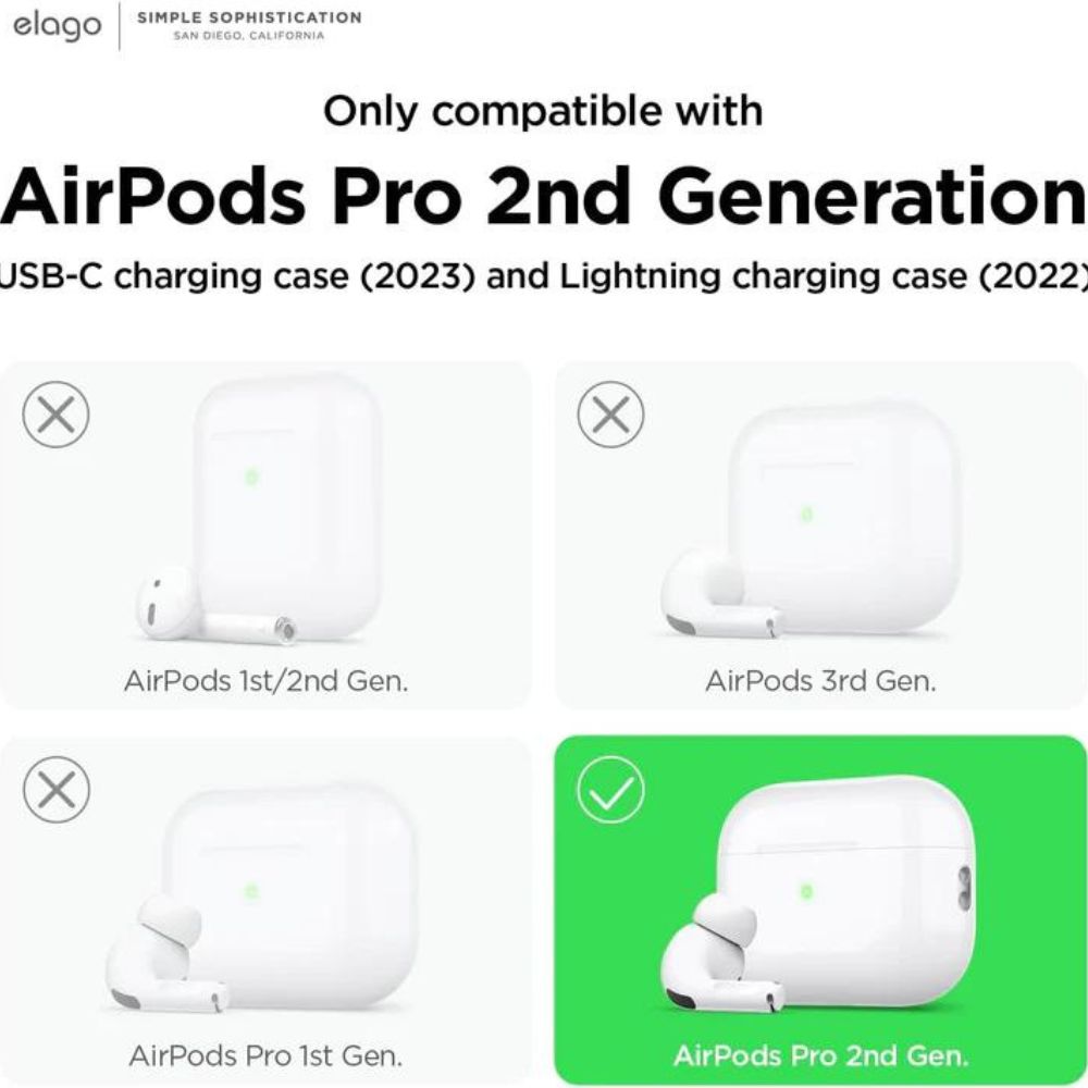 Elago Silicone Hang Case Airpods Pro 2 (Dark Grey)