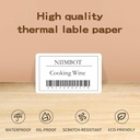 NIIMBOT B21 and B1 Extra Thermal Labels 50*30 mm (Transparent)