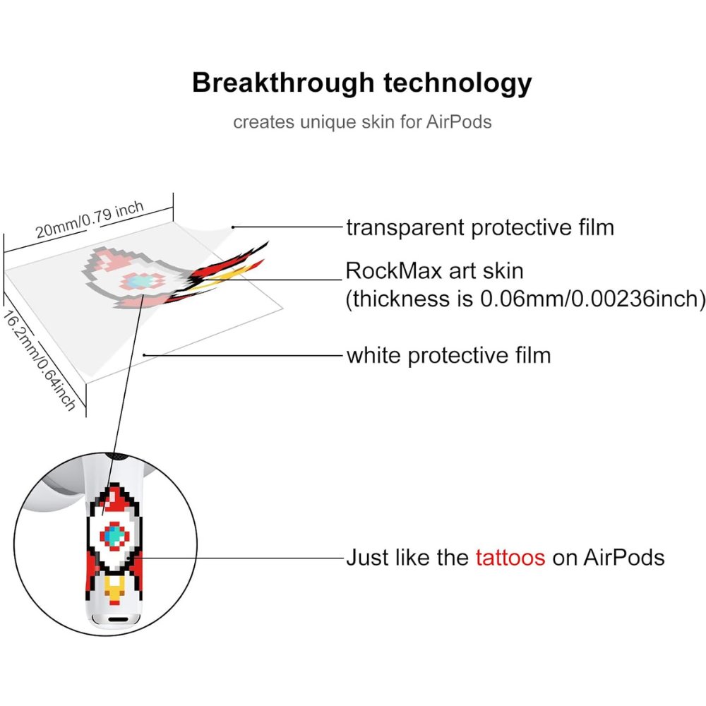 RockMax Skin for Airpods Pro 2/Pro (Rocket)