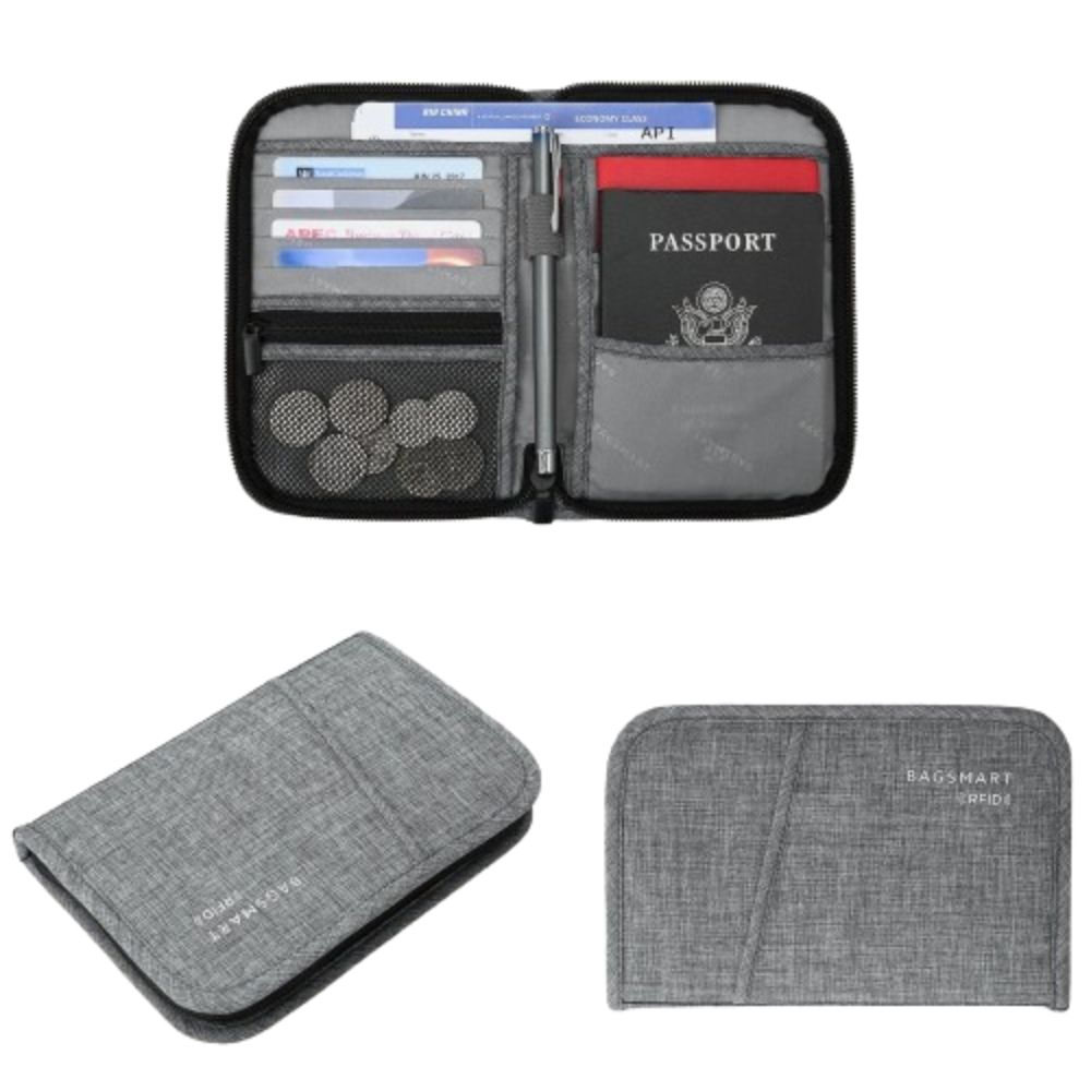 Bagsmart Lax Passport Holder (Heather Gray)