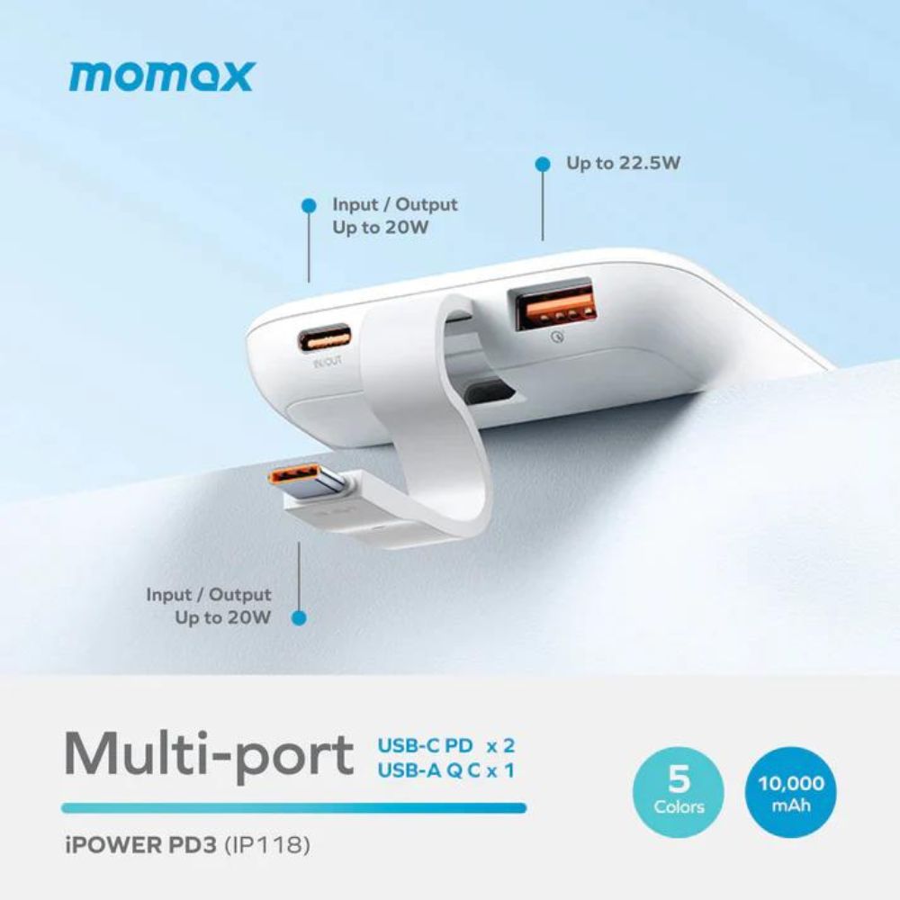 MOMAX Bundle Set  Blue (IP118B + UM50UKB)