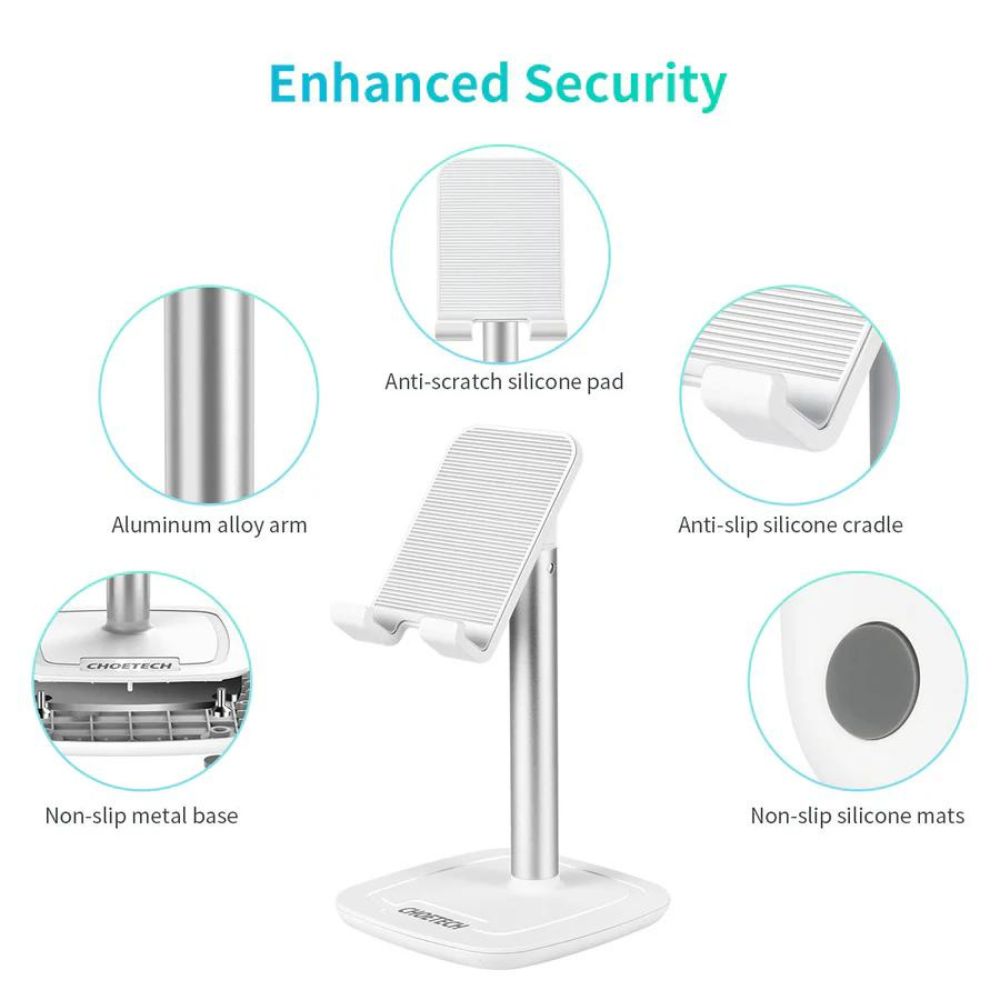 Choetech Adjustable Disk Stand (White)