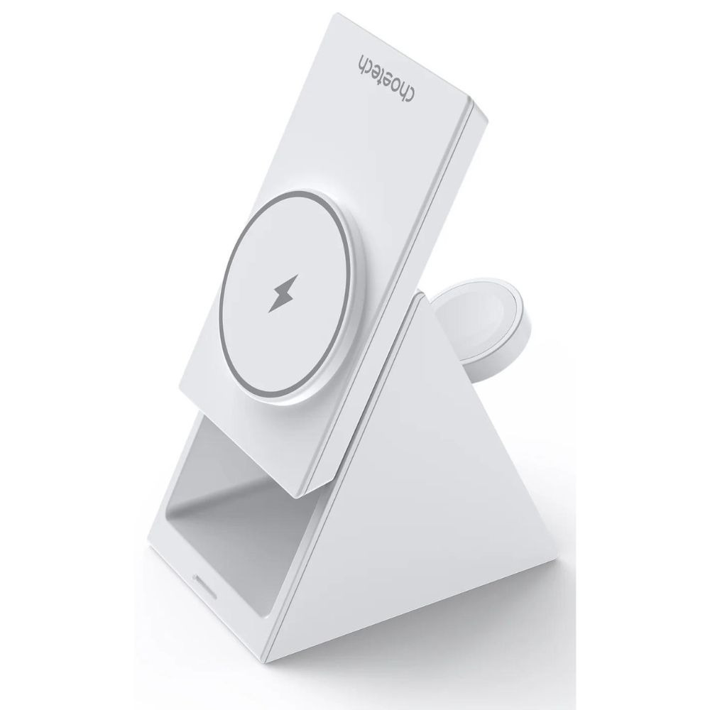 Choetech 3 in 1 Foldable wireless charging for IOS devices (White)