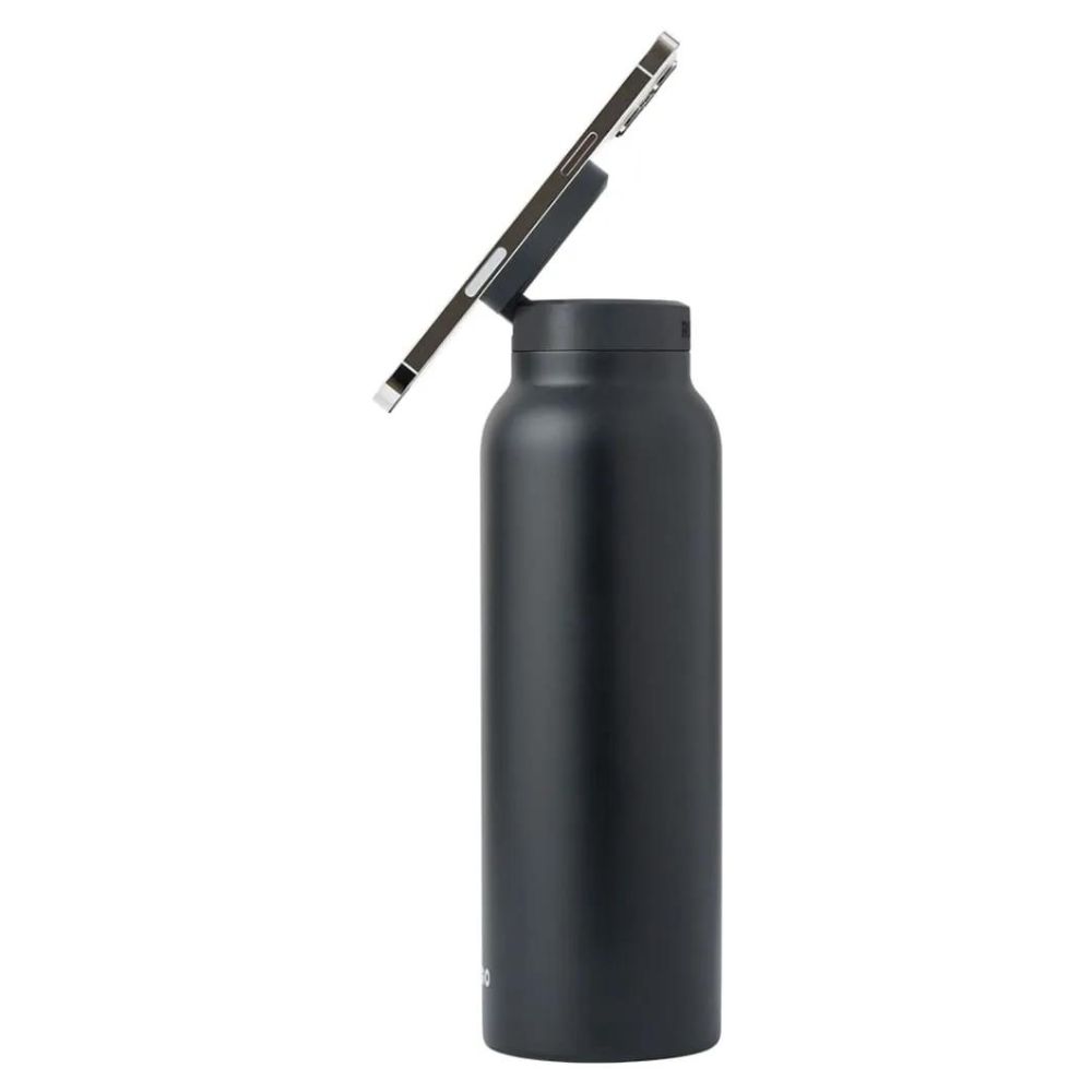 RINGO WATER BOTTLE - 32 OZ - SCREW LID / BOOSTER RING (BLACK)