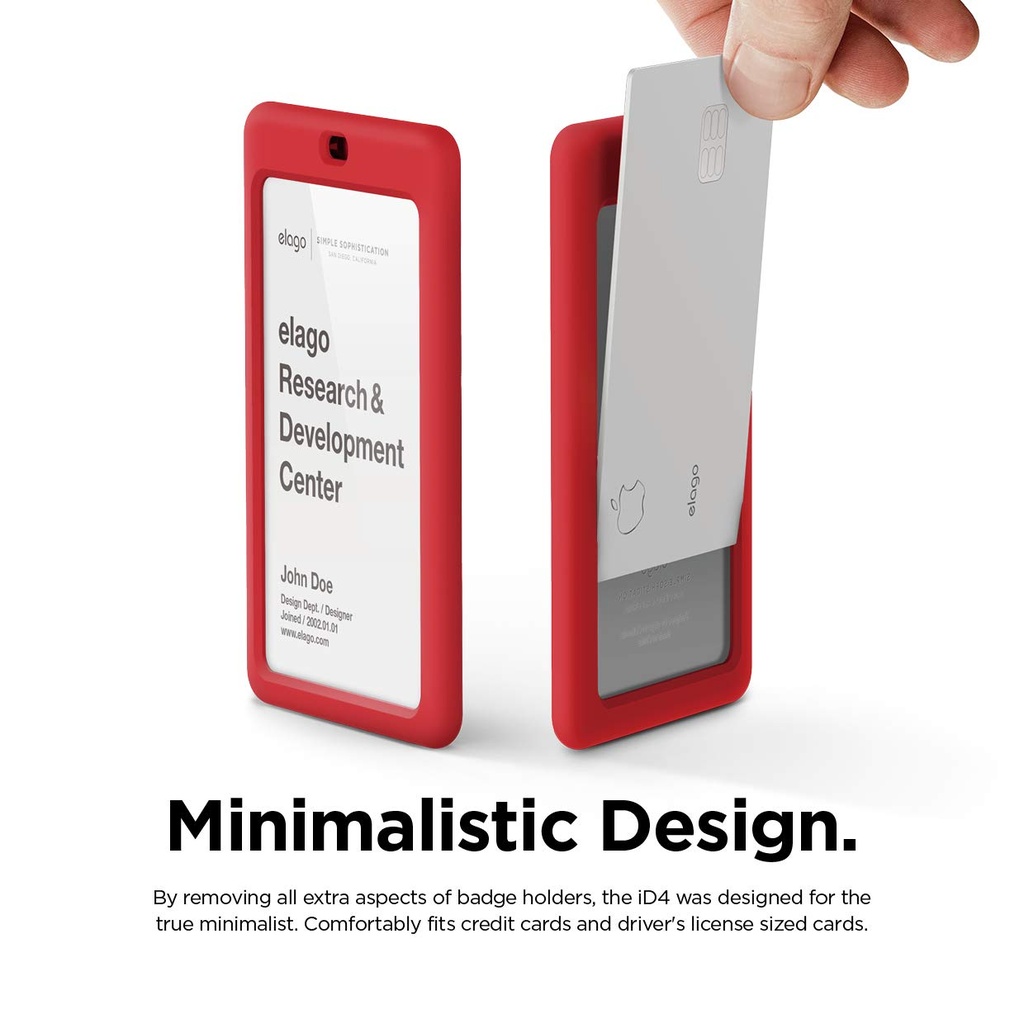 Elago iD4 ID Card Holder (Red/Dark Grey)