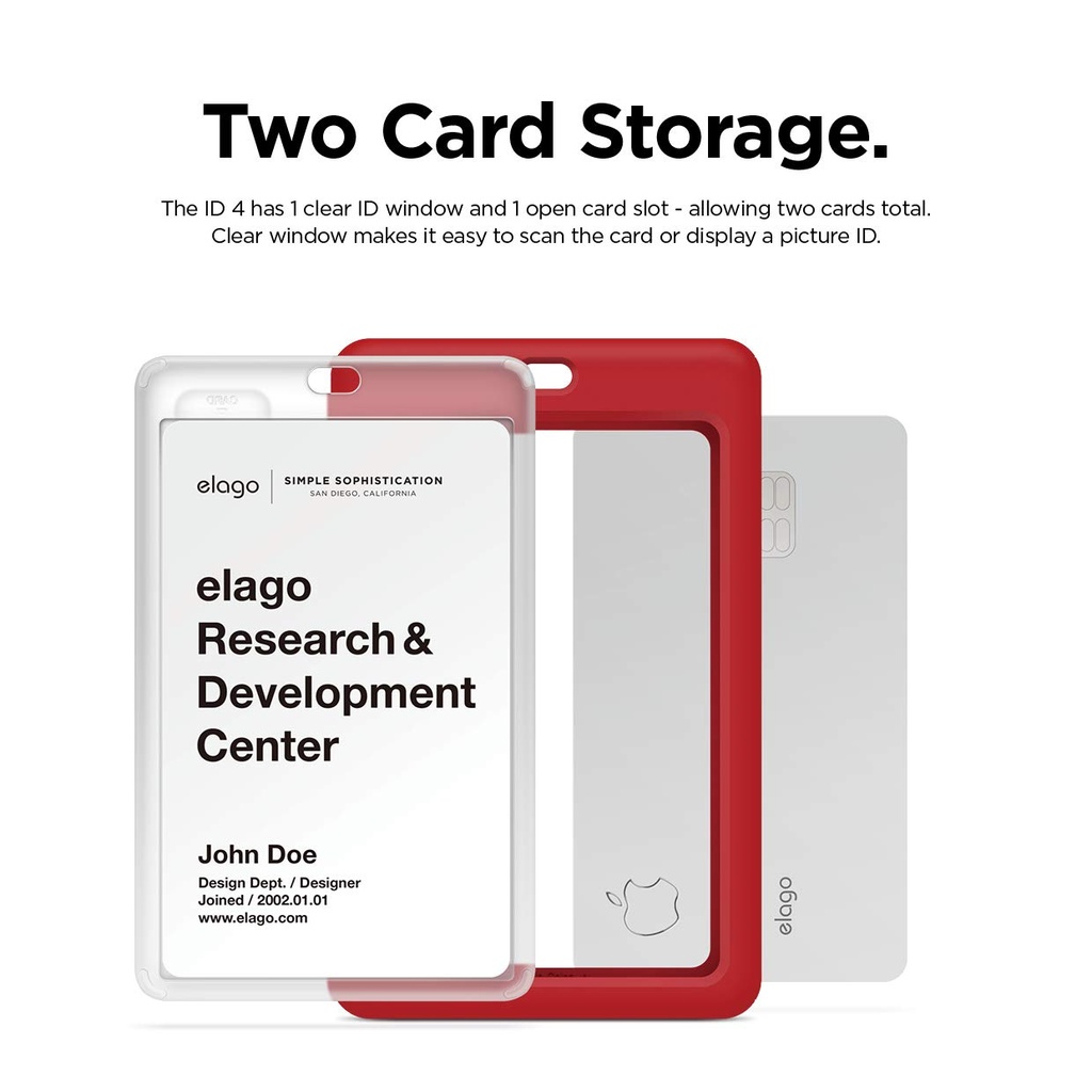 Elago iD4 ID Card Holder (Red/Dark Grey)
