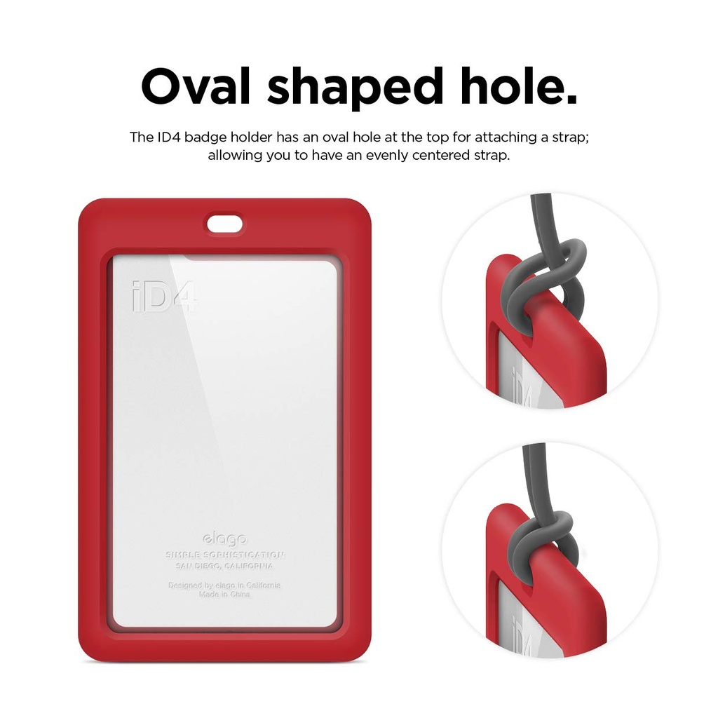 Elago iD4 ID Card Holder (Red/Dark Grey)