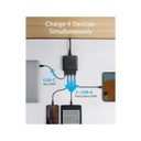 Anker PowerPort Atom III Slim 4 ports 65W & PIQ 3 (Blue Fabric)