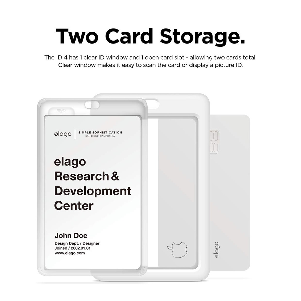 Elago iD4 ID Card Holder (White/Red)