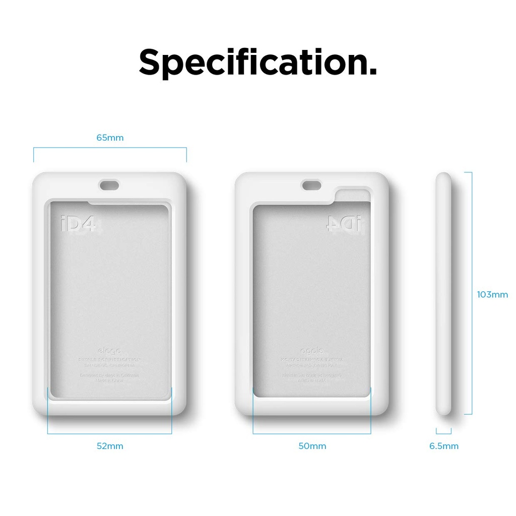 Elago iD4 ID Card Holder (White/Red)