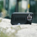 Grip2u Boss Case Kickstand with Wallet for iPhone 14 Pro Max (Charcoal)