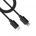 Powerology Data and Fast Charge USB-C to Lightning Cable 3M (Black)