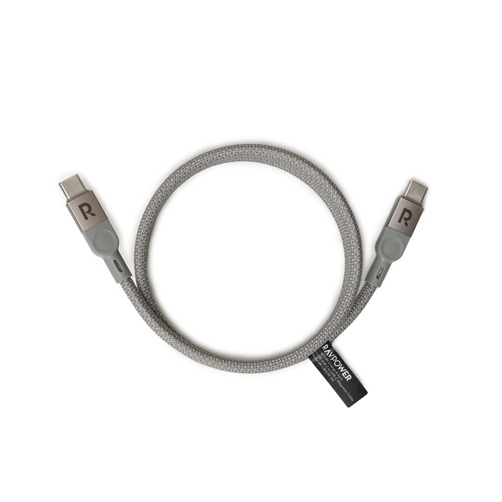 RAVPower 60W C-C Magnetic Braided Cable 1.2M