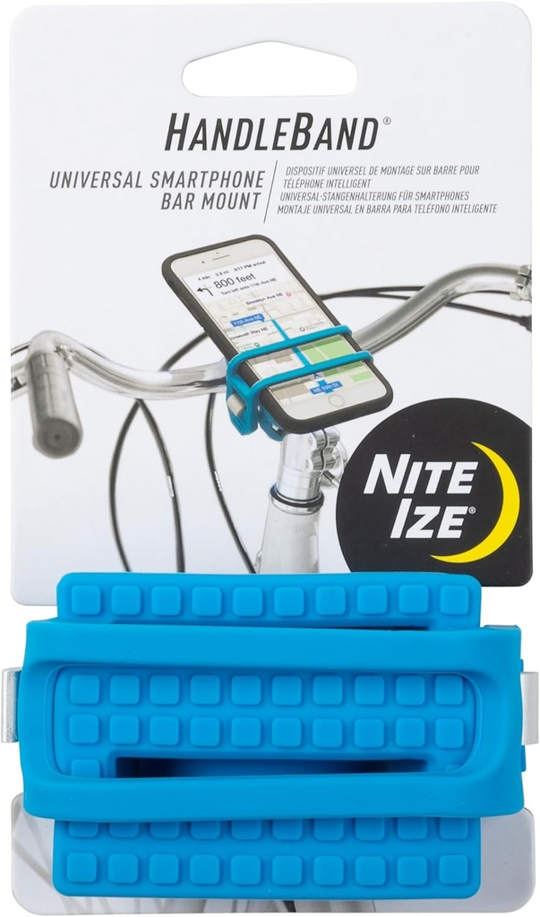 NiteIze HandleBand® Universal Smartphone Bar Bike Mount (Blue)