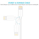 Choetech 1.2m MFI USB-Lightning Cable (White)