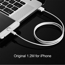 Choetech 1.2m MFI USB-Lightning Cable (White)
