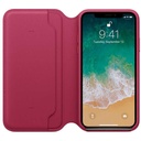 Apple Leather Folio iPhone X (Berry) - EOL