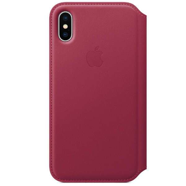 Apple Leather Folio iPhone X (Berry) - EOL