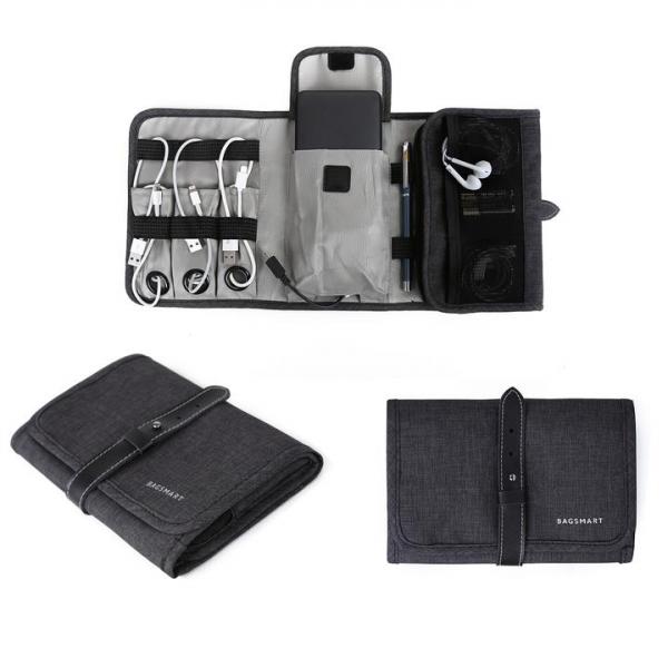 Bagsmart Lax Electronics Organizer (Heather Black)