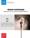 BRAVE Mono Earphone Type-C