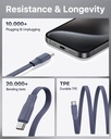 Voltme Powerlink YoYo Cable 5A 1.0M Retractable (Dual-Way Retractable Cable) Type C to Type C (Navy Blue)