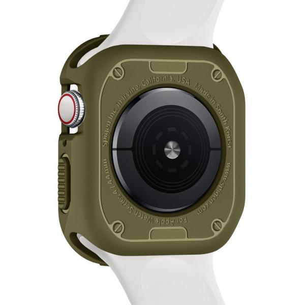 Spigen Rugged Armor Case for Apple Watch 44mm (Olive Green)