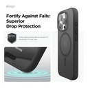 Elago Hybrid Magsafe Case for iPhone 16 Pro Max (Soft Drak Gray/Black)