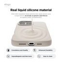 Elago Silicone Magsafe Case for iPhone 16 Pro Max (Stone)
