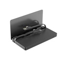 Powerology 3in1 Power Station 8000mah With Built-In Cable (Black)