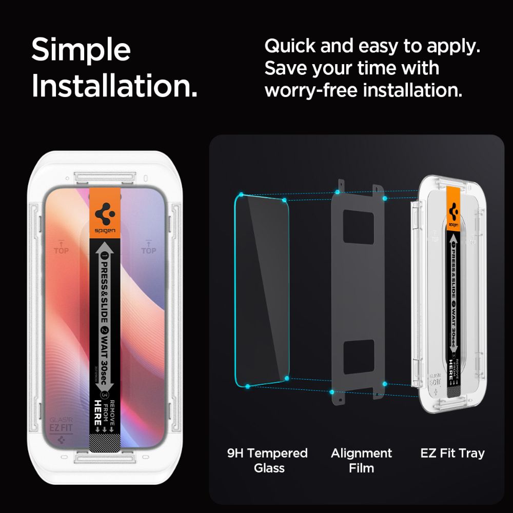 Spigen Screen Protector Fit HD for iPhone 16 Pro Max (Privacy)