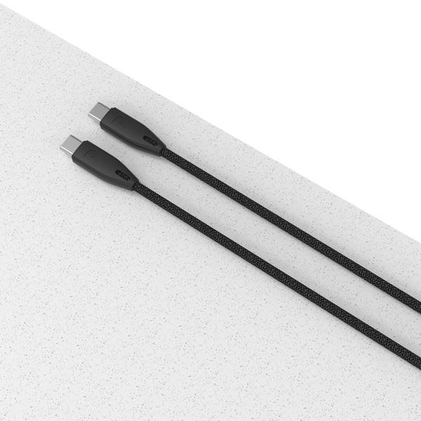 Powerology Braided USB-C to USB-C Cable 2m (Black)