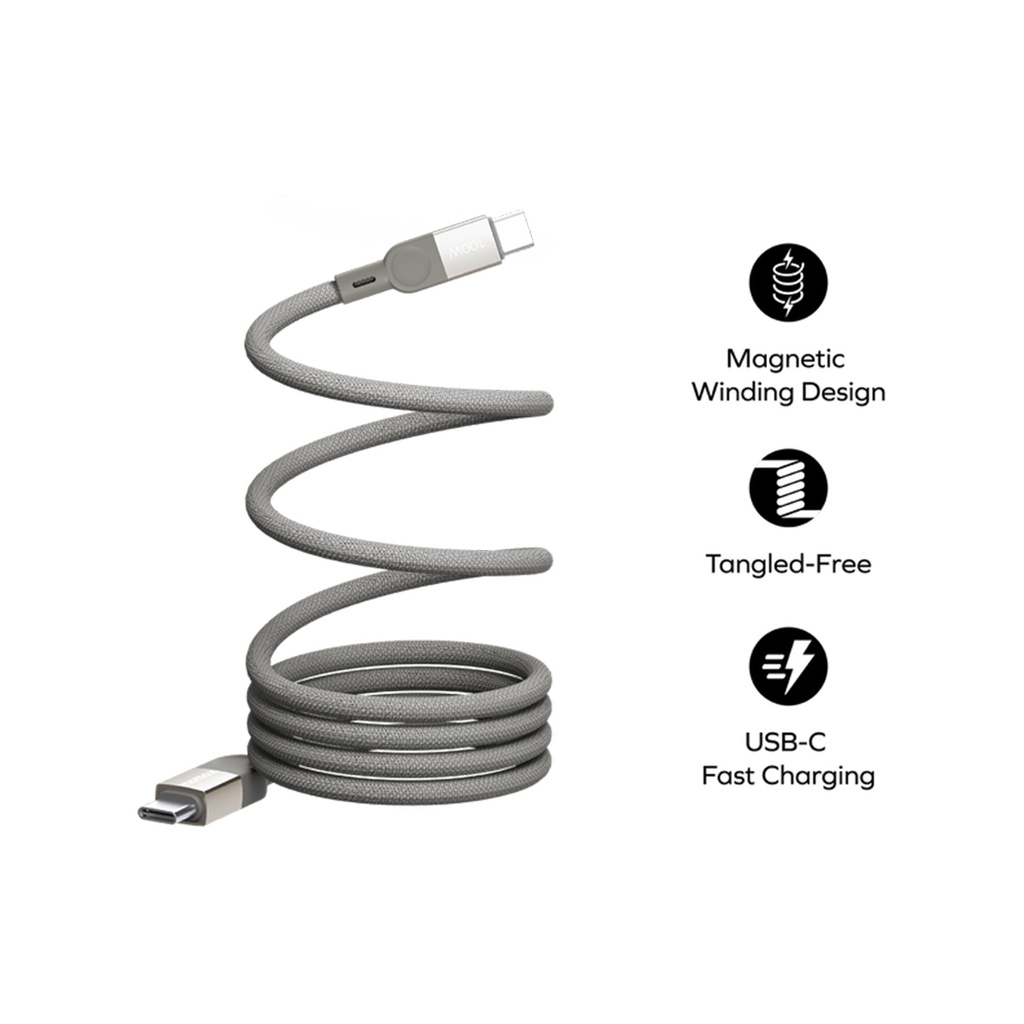 Momax Mag Link USB-C to USB-C 100W USB2.0 Magnetic cable 2m