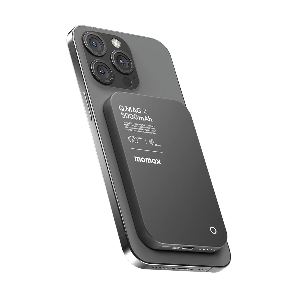 Momax Q.Mag X 5000mAh Wireless Battery Pack  (Black)