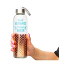 Big Mouth Mermaids Glass Water Bottle 600ML 