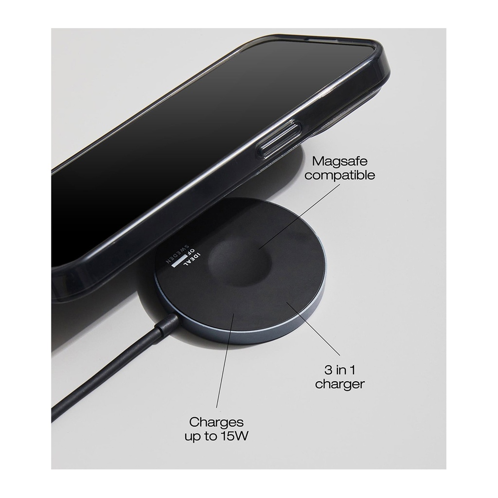 Ideal of Sweden 3 in 1 Magsafe Charger Type-C (Black)