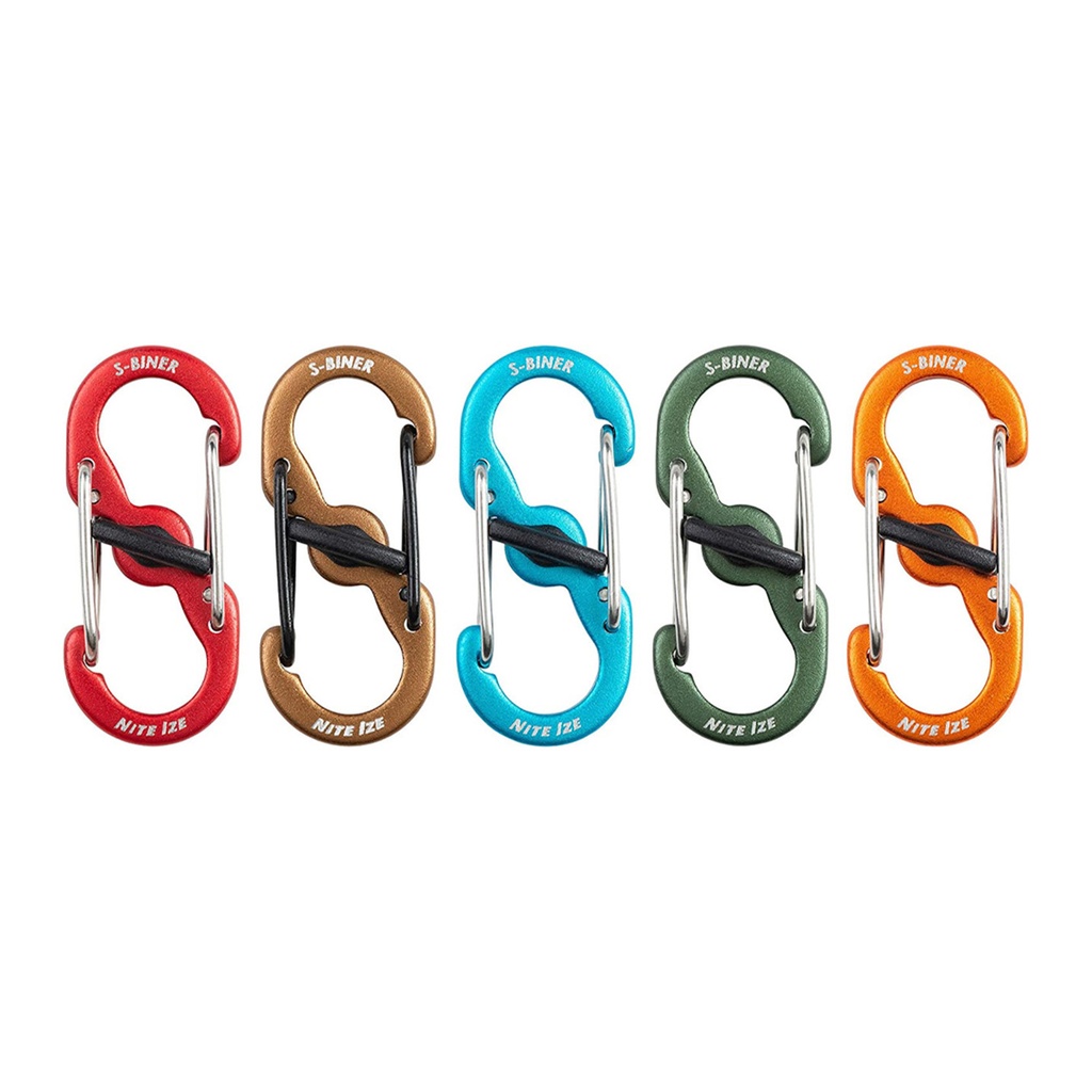 NiteIze S-Biner MicroLock Aluminum 5 Pack