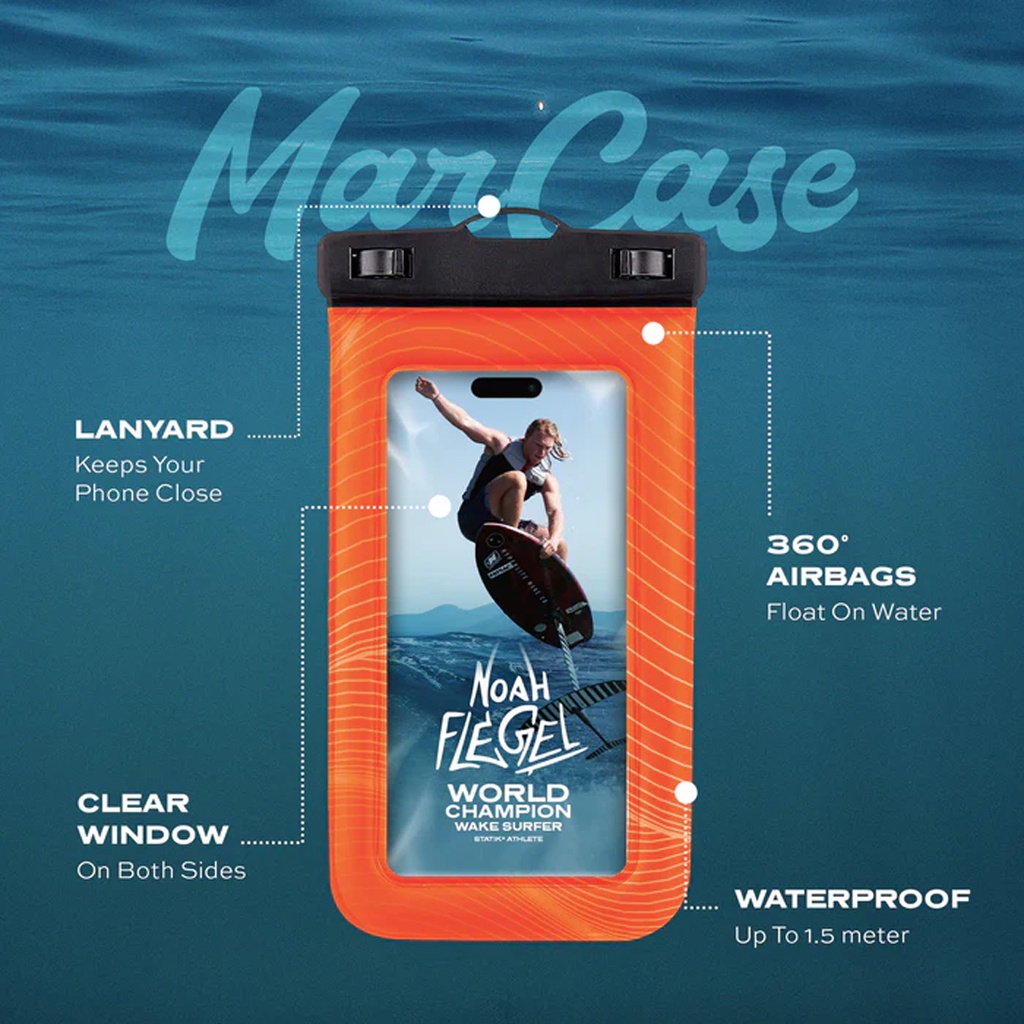 Statik MarCase Floating Waterproof Phone Case (Orange)
